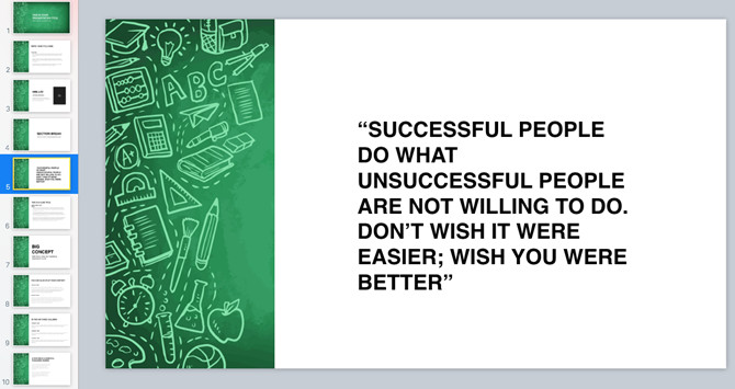 Mẫu thuyết trình về giáo dục