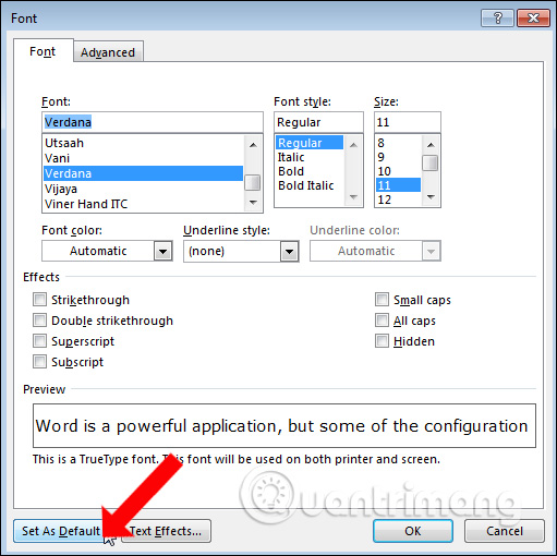 Là một người làm việc văn phòng, việc đặt font chữ mặc định trong Microsoft Word giúp tăng năng suất và đồng nhất cho tài liệu của bạn. Trang QuanTriMang.com cung cấp những hướng dẫn đơn giản và chi tiết để giúp bạn thực hiện điều này. Nhấn vào ảnh để tìm hiểu thêm.