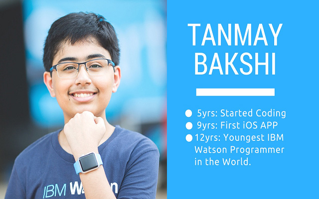 Tanmay Bakshi cậu bé chỉ mới 14 tuổi đã trở thành cố vấn cho IBM, là chuyên gia về AI