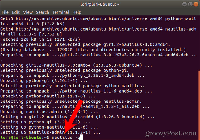 Đóng cửa sổ Terminal