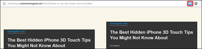 Trang đang ở chế độ Reading View
