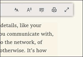 Tùy chọn của Reading View