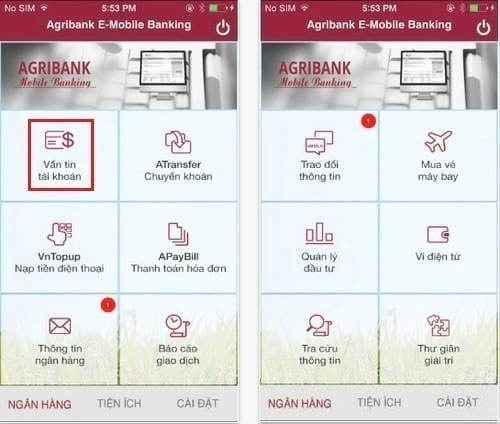 Kiểm tra số dư Agribank qua dịch vụ Internet Banking