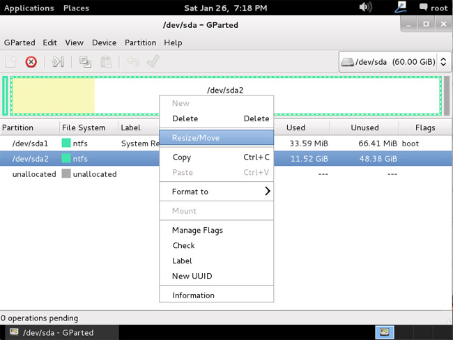 Chọn phân vùng Windows