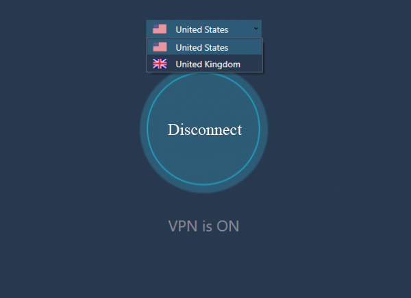 Ngắt kết nối trên Idea VPN