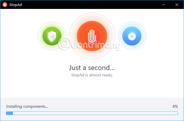 Quá trình cài đặt StopAd 