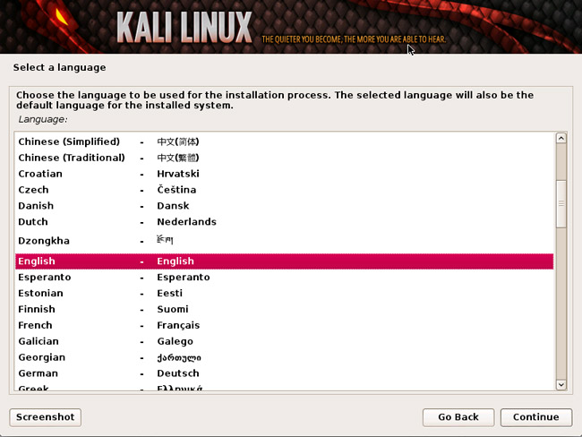 Chọn ngôn ngữ và vị trí