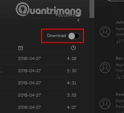 Chọn tùy chọn Download