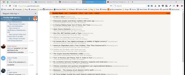 Telegram as a Sidebar