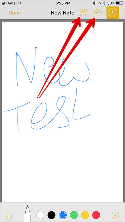 Quay lại thao tác chỉnh sửa trước hoặc sau đó