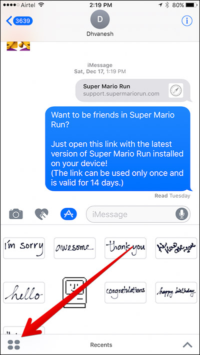 Mở ngăn kéo ứng dụng trên iPhone