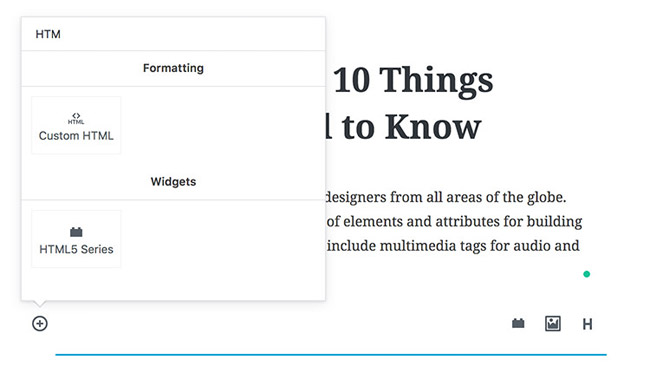 Block trong giao diện Gutenberg