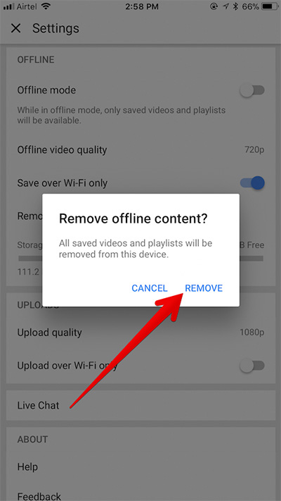 Cách xóa video YouTube offline trên iPhone và iPad