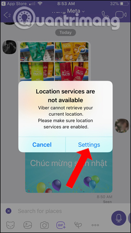 Nhấn chọn Settings