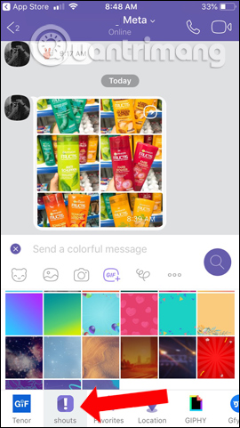 Tiện ích mở rộng Shouts