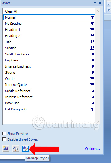 Quản lý Style văn bản
