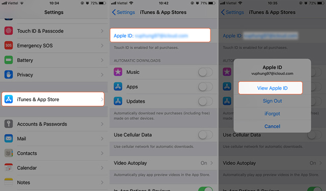 Chuyển vùng cho thiết bị bạn đang dùng 