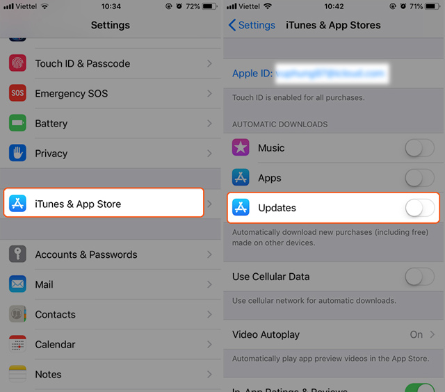 Bật tính năng tự động cập nhật ứng dụng