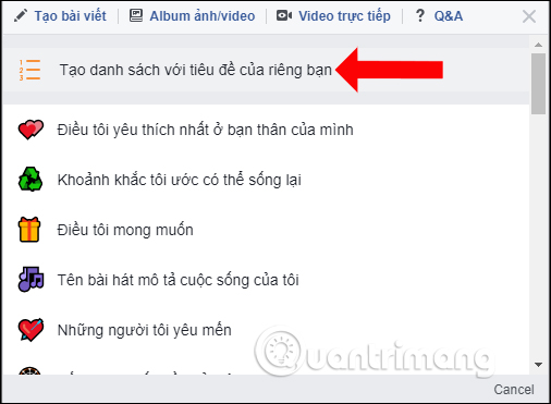 Nhâp tiêu đề danh sách 