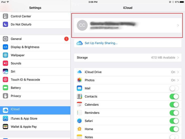 Vào cài đặt trên thiết bị 