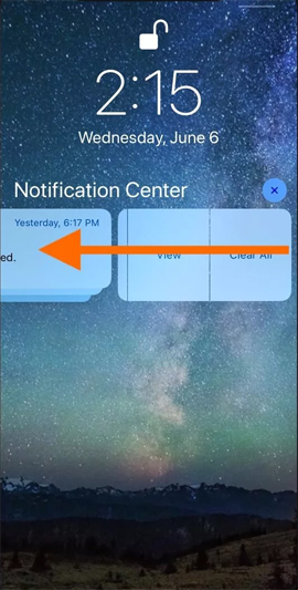 Thao tác thông báo ứng dụng