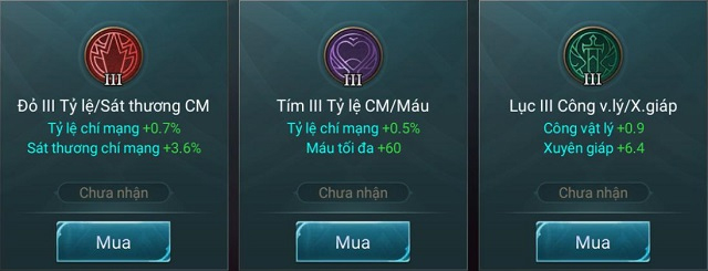 Bảng ngọc cho tướng Rourke