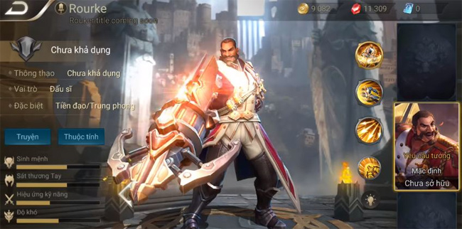 Sức mạnh tướng Rourke Liên Quân Mobile
