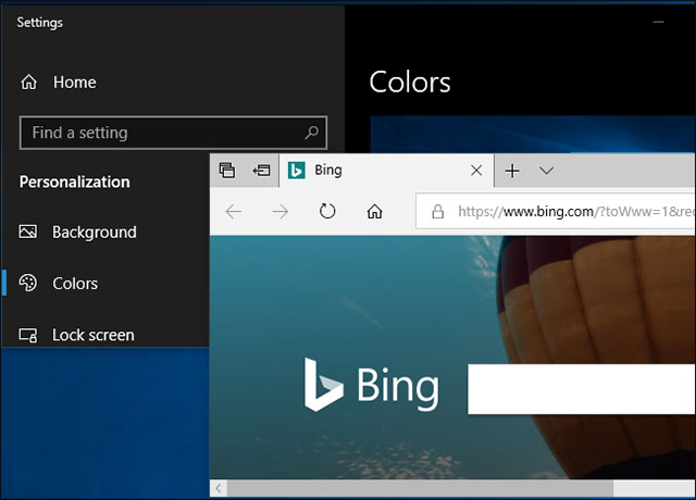 Edge không có vẻ gì tôn trọng các thiết lập hệ thống