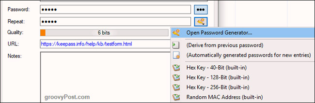 Chọn Password Generator