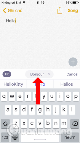 Chuyển ngữ tin nhắn 