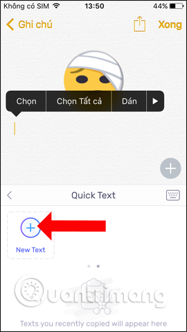 Nhập nội dung mới 