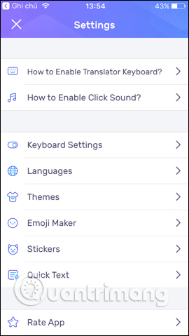 Cài đặt ứng dụng
