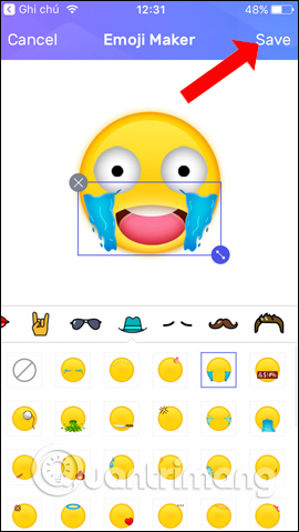 Lưu emoji mới 