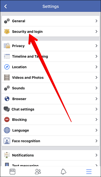 Chọn Security & login