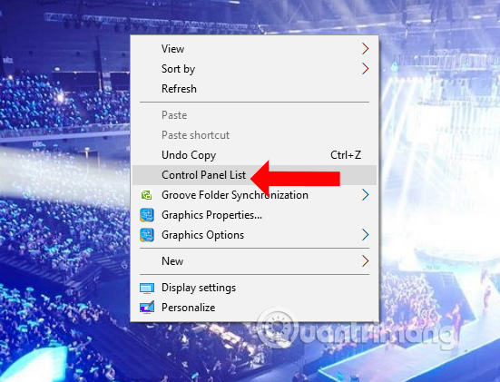 Tạo Control Panel List