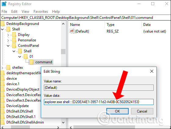 Nhập lệnh mở Administrative Tools
