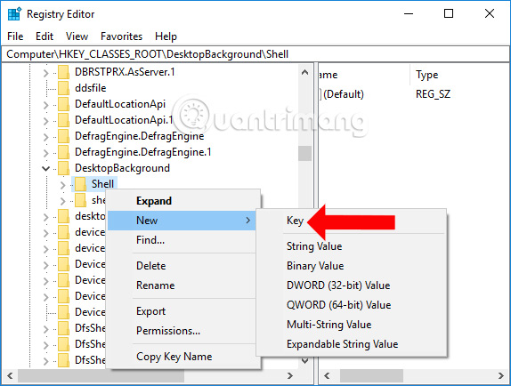 Tạo khóa con cho khóa Shell