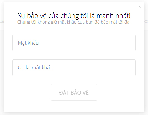 Đặt mật khẩu
