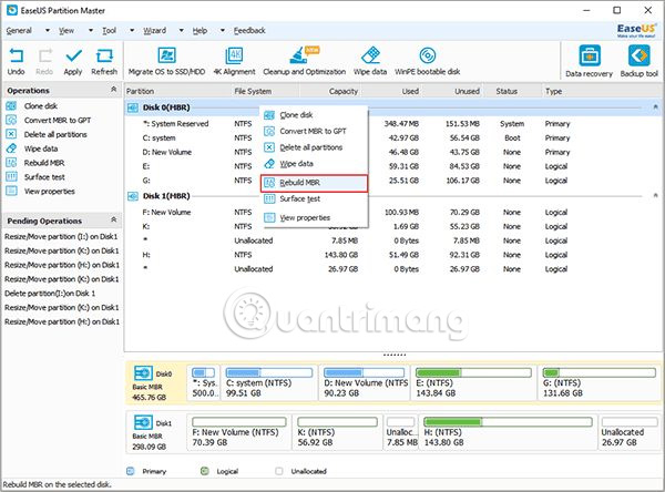 EasUS Partition Master-Tool