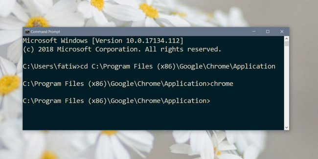 Dùng Command Prompt