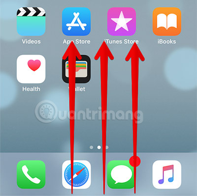 Mở Control Center trên điện thoại