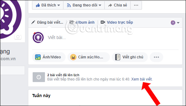 Xem lại bài đã hẹn giờ 