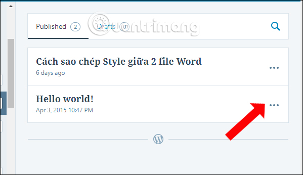 Bài viết trên WordPress