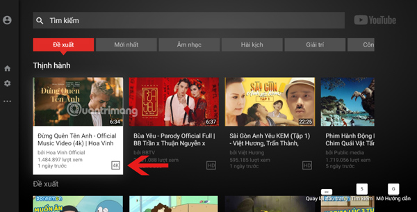 Điều khiển bằng những phím mũi tên 
