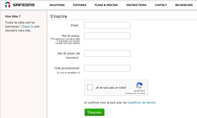 Đăng ký tài khoản bản quyền miễn phí SafeDNS Agent