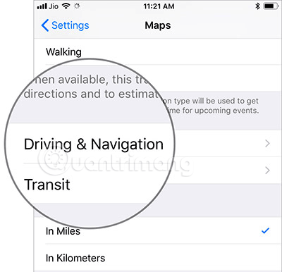 Chọn Driving & Navigation