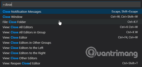 Làm chủ bảng lệnh trong Visual Studio Code