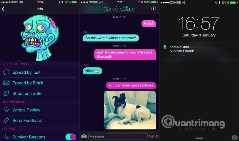 Ứng dụng ZombieChat