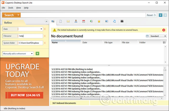 Phần mềm Copernic Desktop Search
