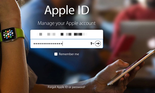 Đăng nhập Apple ID